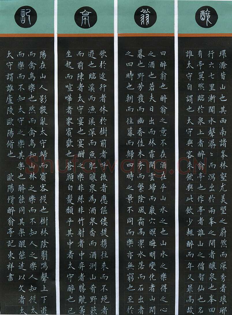 贺东祥硬笔楷书欧阳修醉翁亭记,贺东祥硬笔书法作品