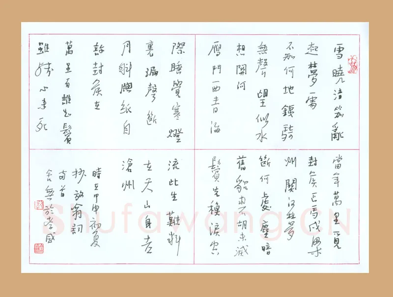 陆舍无硬笔行书放翁词两首,陆舍无硬笔书法作品