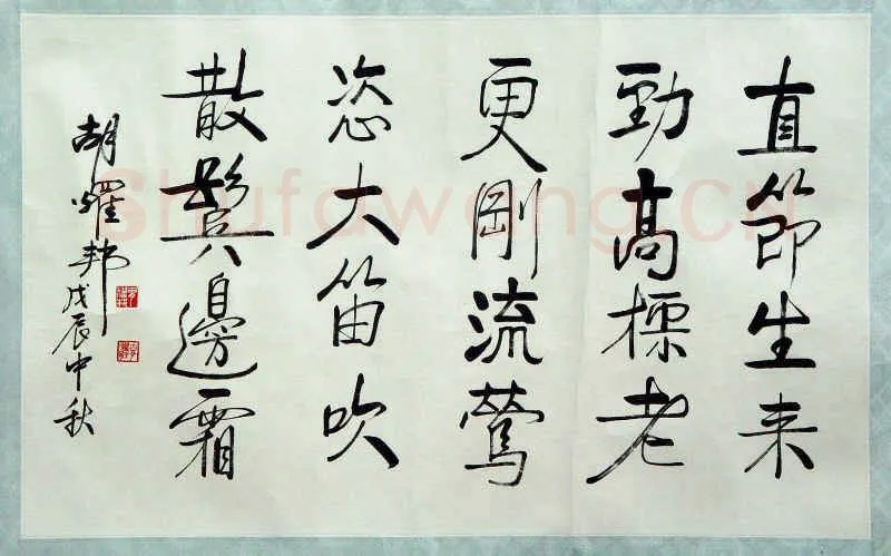 胡耀邦手迹,胡耀邦硬笔书法作品