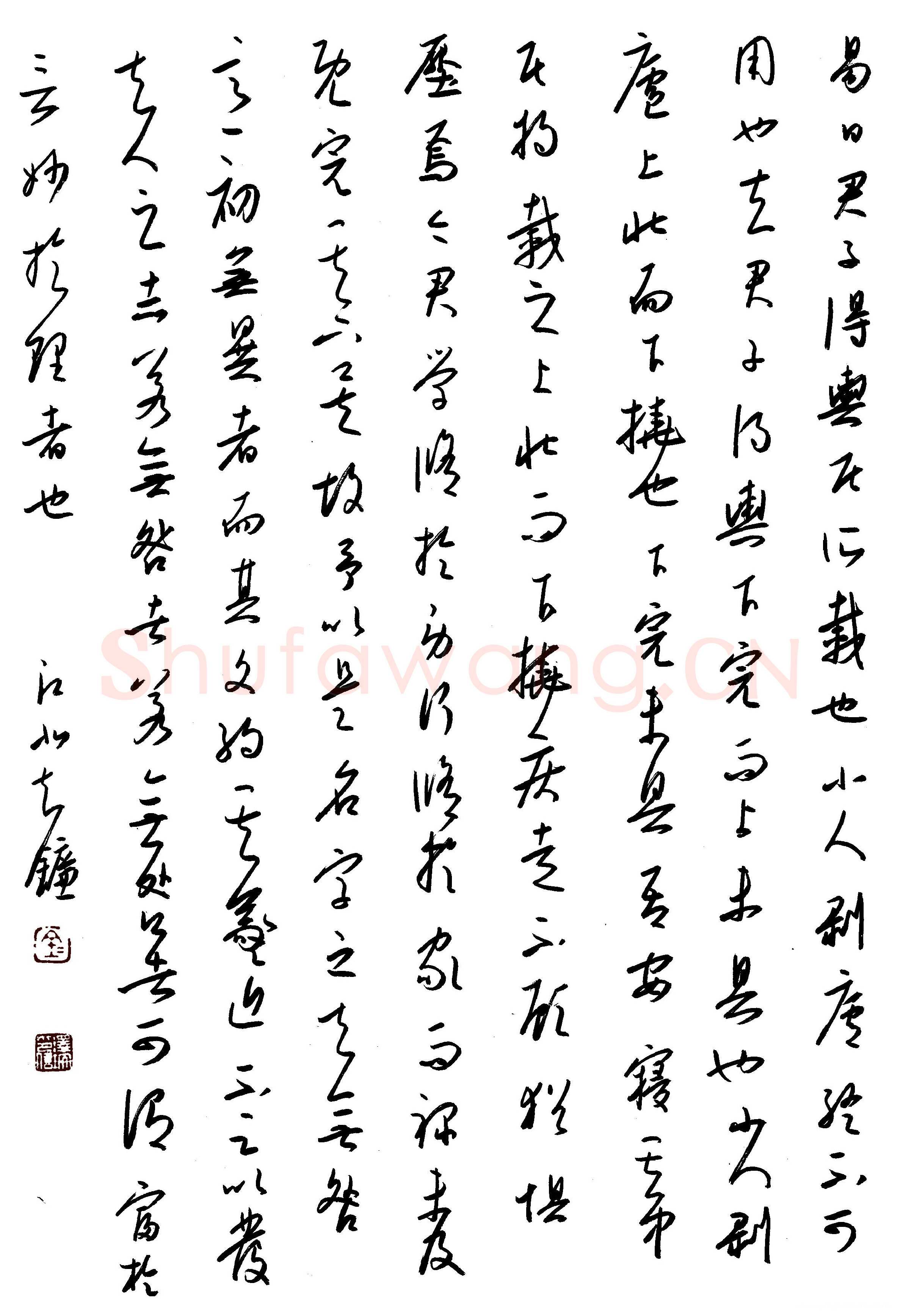 金泽珊硬笔行草苏轼书晁无咎所作杜舆子师字说后,金泽珊硬笔书法作品