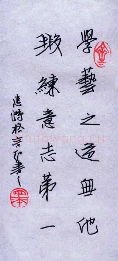 任定红硬笔行书人生格言,任定红硬笔书法作品