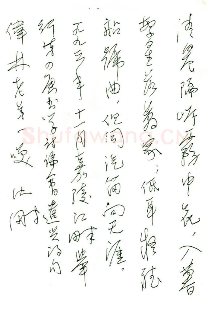 沈鹏手迹,沈鹏硬笔书法作品
