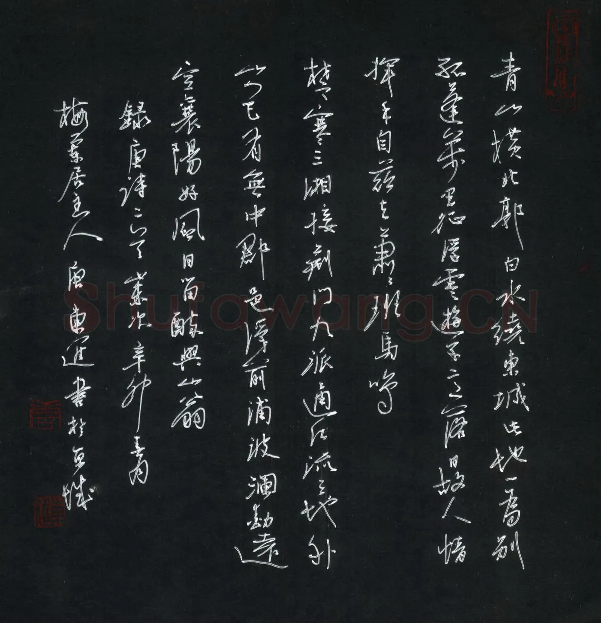 唐东进硬笔行书唐诗二首,唐东进硬笔书法作品