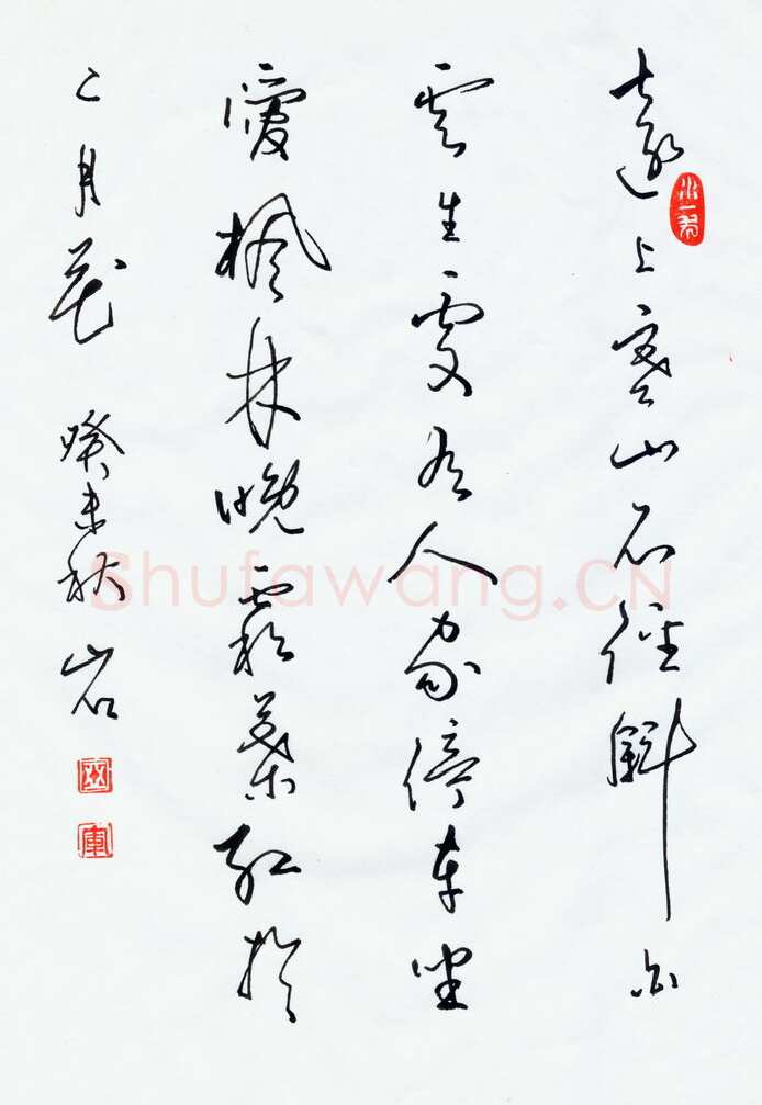 蒋亚军硬笔行草杜牧诗,蒋亚军硬笔书法作品