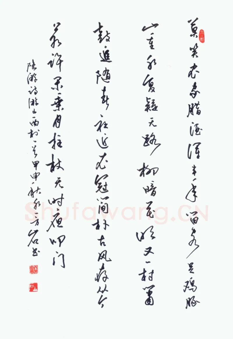 蒋亚军硬笔行草陆游诗一首,蒋亚军硬笔书法作品