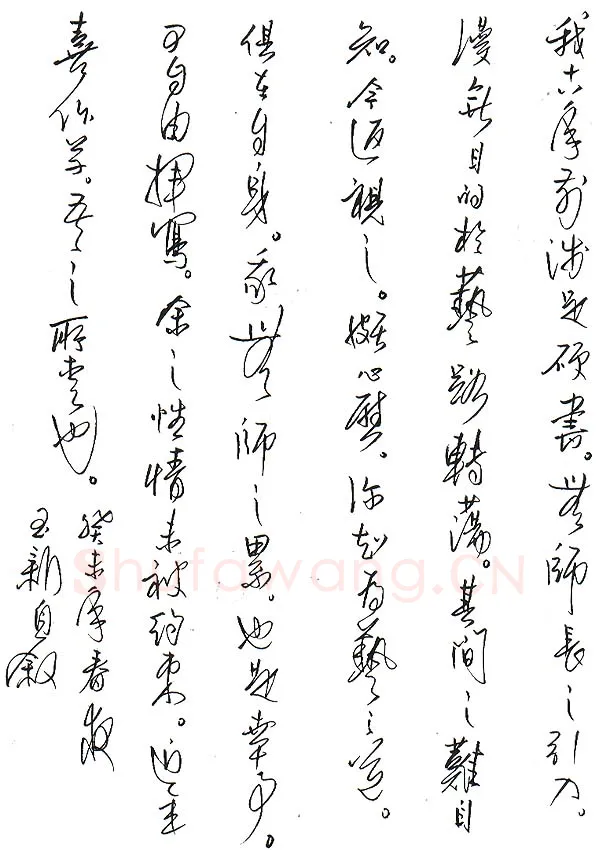齐玉新美工笔行草自述,齐玉新硬笔书法作品