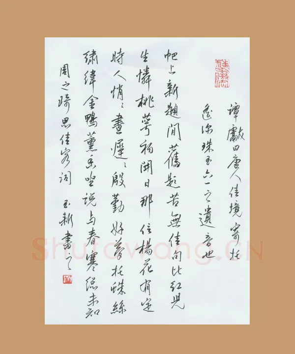 齐玉新硬笔行草周之琦思佳客词,齐玉新硬笔书法作品