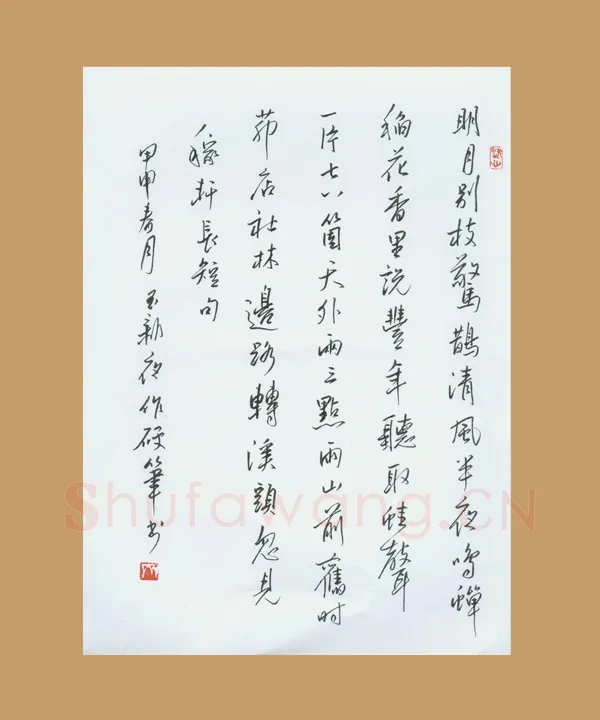齐玉新硬笔行草辛弃疾词,齐玉新硬笔书法作品