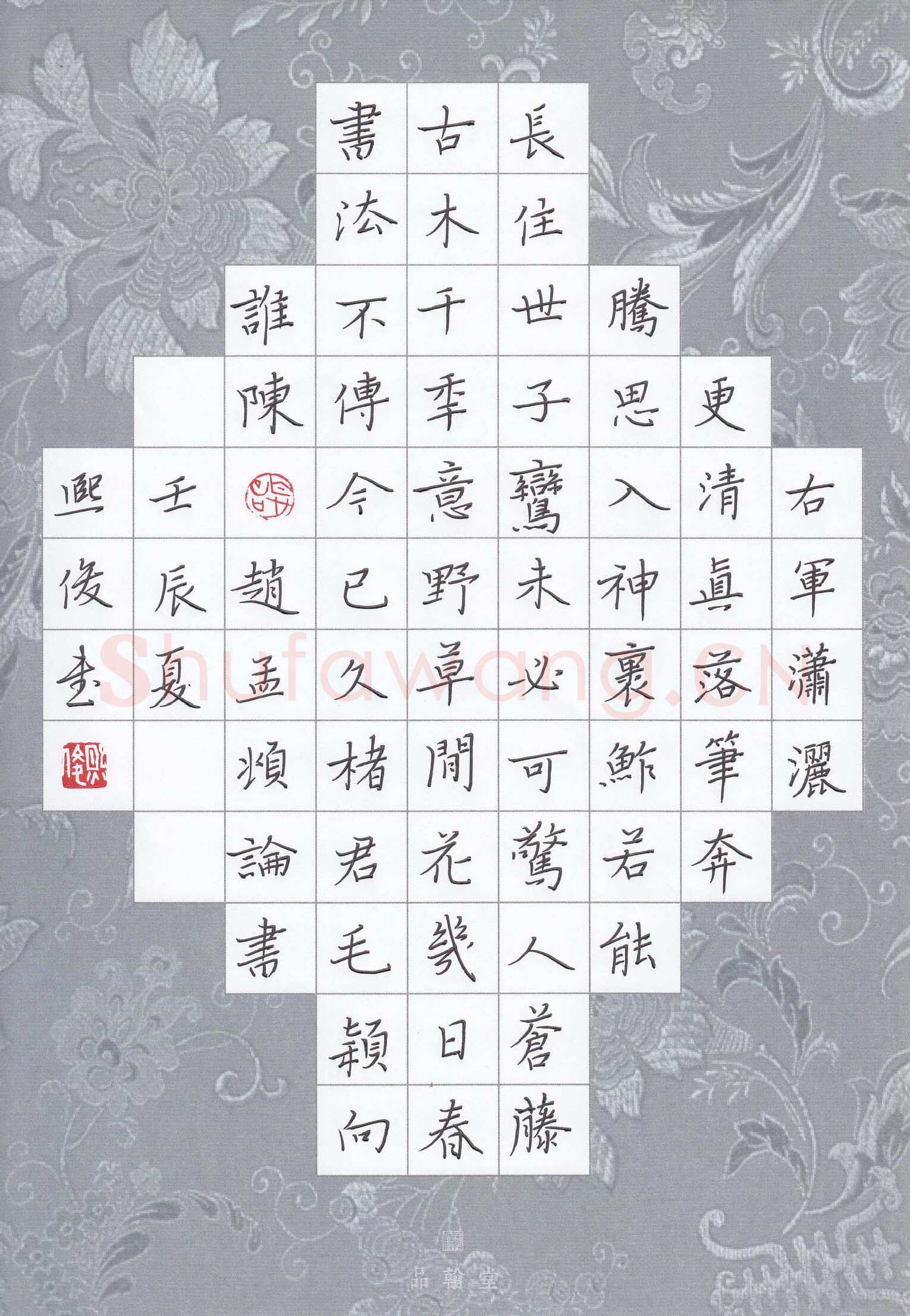 金熙俊硬笔楷书赵孟頫书论,金熙俊硬笔书法作品