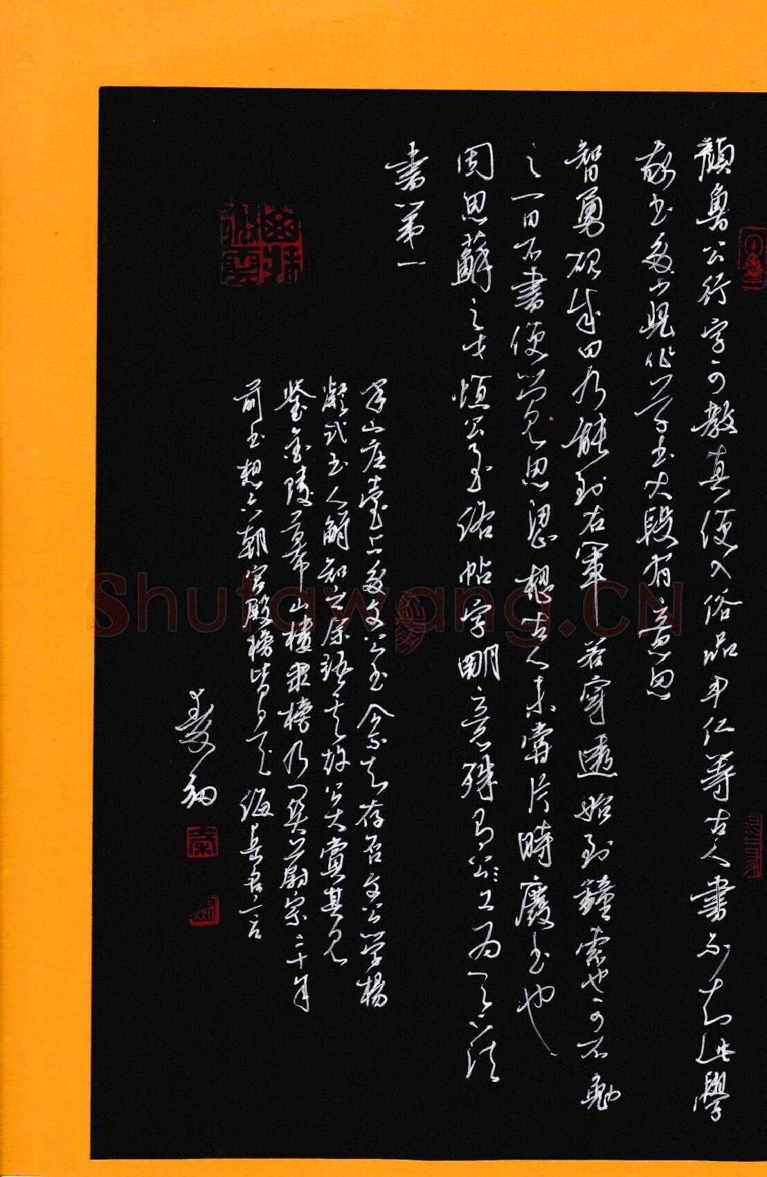 秦剑硬笔草书海岳名言节录,秦剑硬笔书法作品