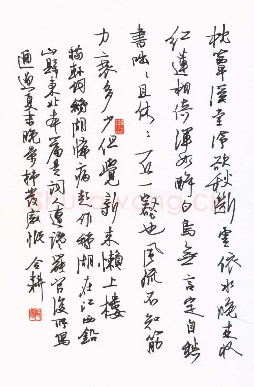 欧阳荷庚硬笔行书稼轩词,欧阳荷庚硬笔书法作品