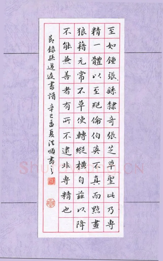 彭洪顺硬笔楷书节录孙过庭书谱,彭洪顺硬笔书法作品