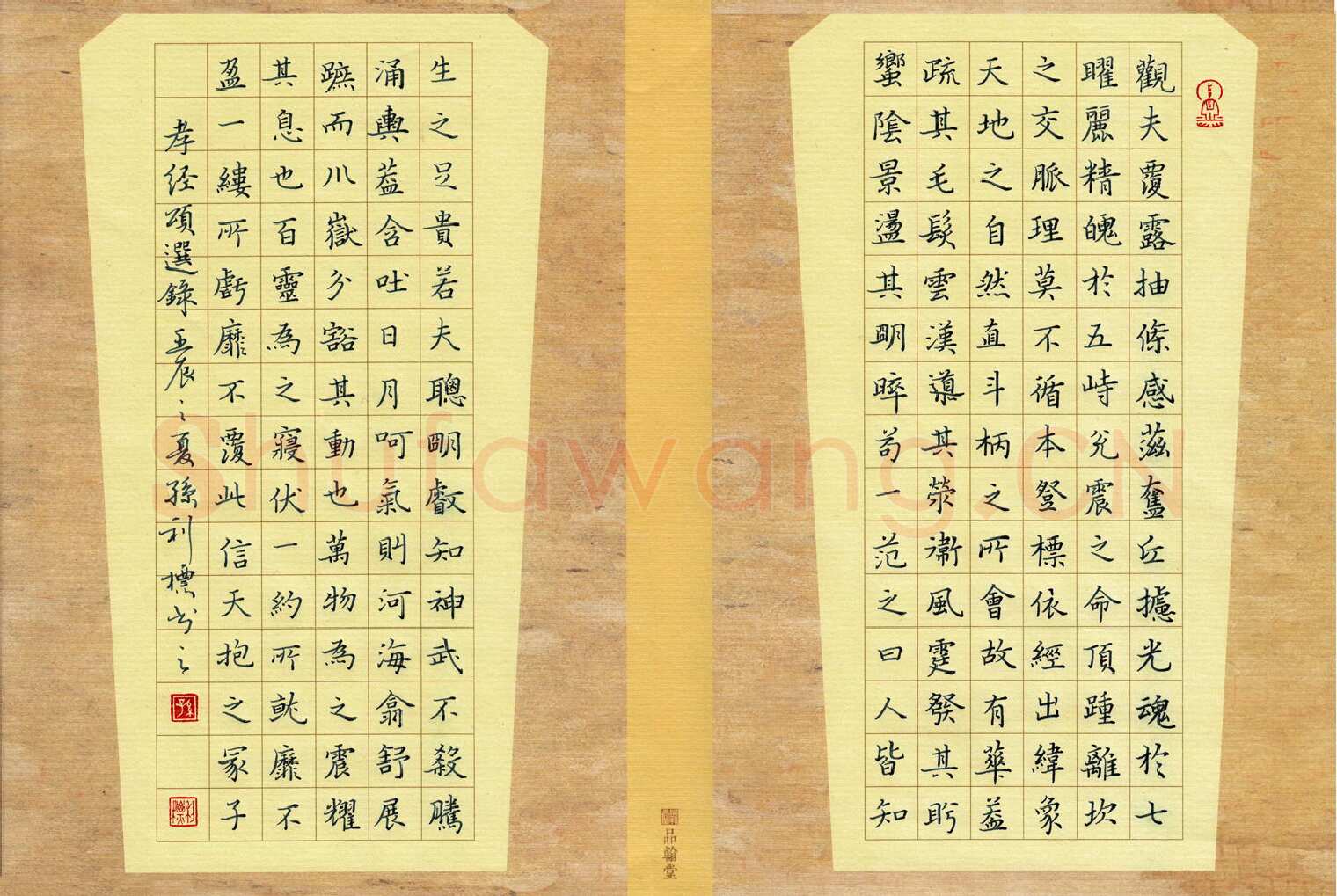 孙利标硬笔楷书孝经颂选录,孙利标硬笔书法作品