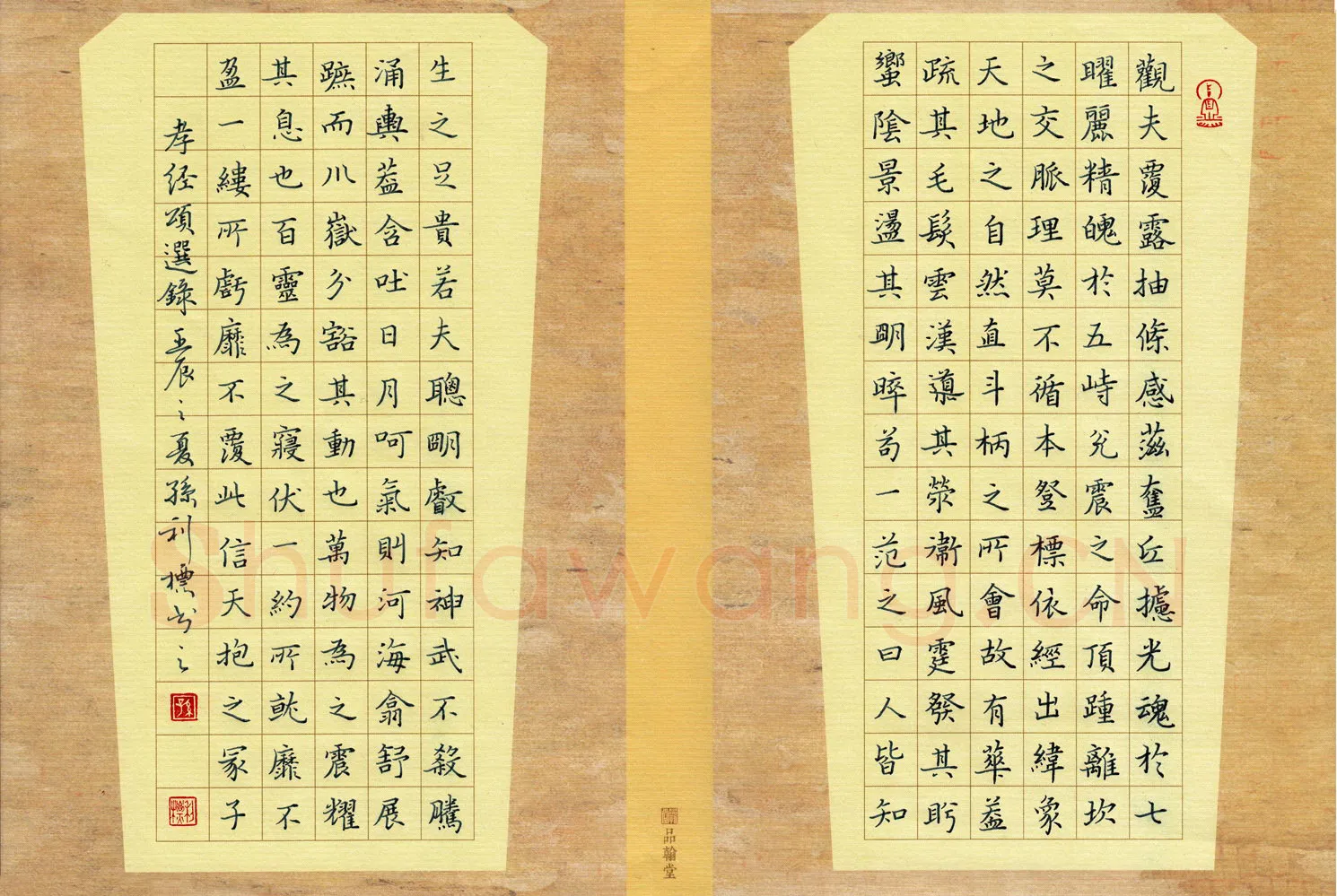 孙利标硬笔楷书孝经颂选录,孙利标硬笔书法作品