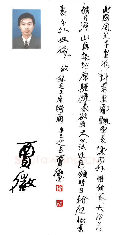 贾微硬笔行草毛泽东词一阙,硬笔书法作品