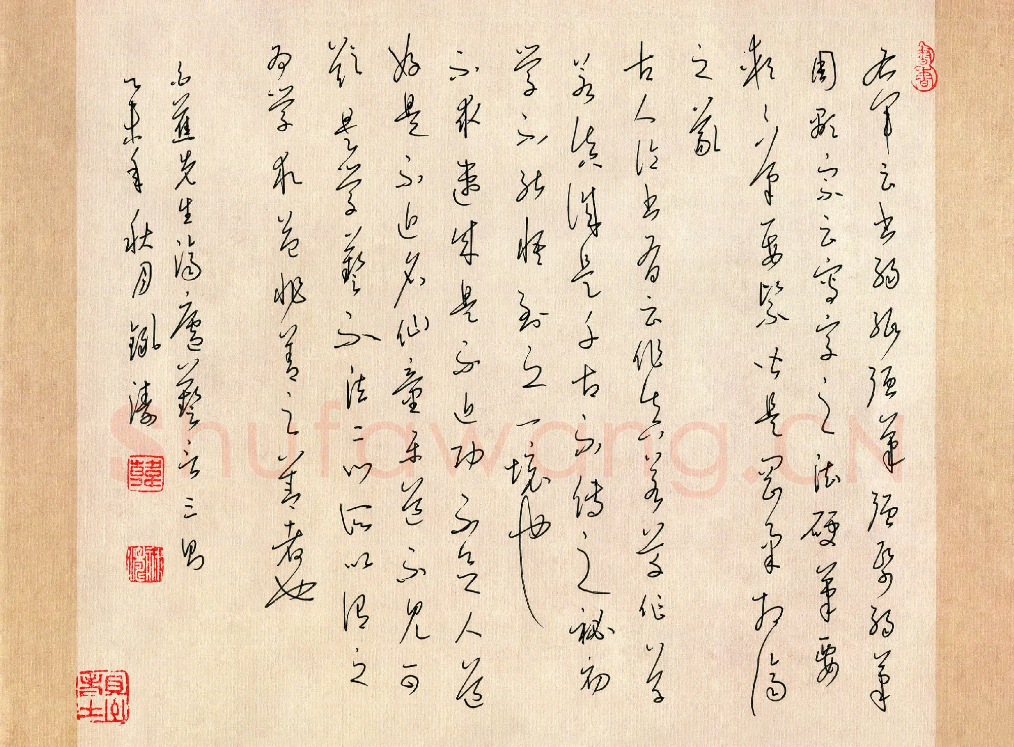 韩录涛硬笔草书白蕉济庐艺言三则,韩录涛硬笔书法作品