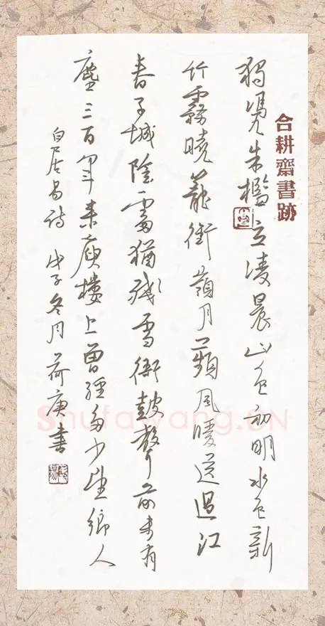 欧阳荷庚硬笔行草白居易诗,欧阳荷庚硬笔书法作品