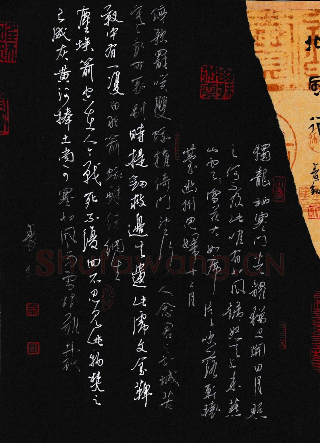 秦剑硬笔草书李白诗北风行,秦剑硬笔书法作品