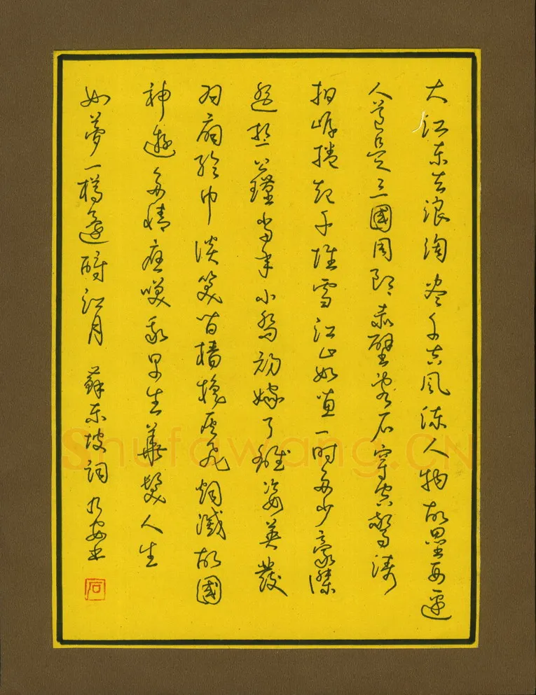 石乃安硬笔草书苏东坡词,石乃安硬笔书法作品