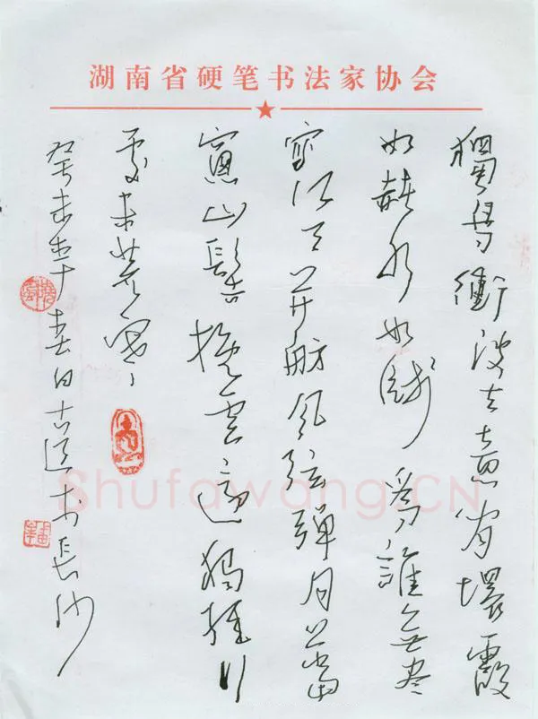 潘锋硬笔行草古诗,潘锋硬笔书法作品