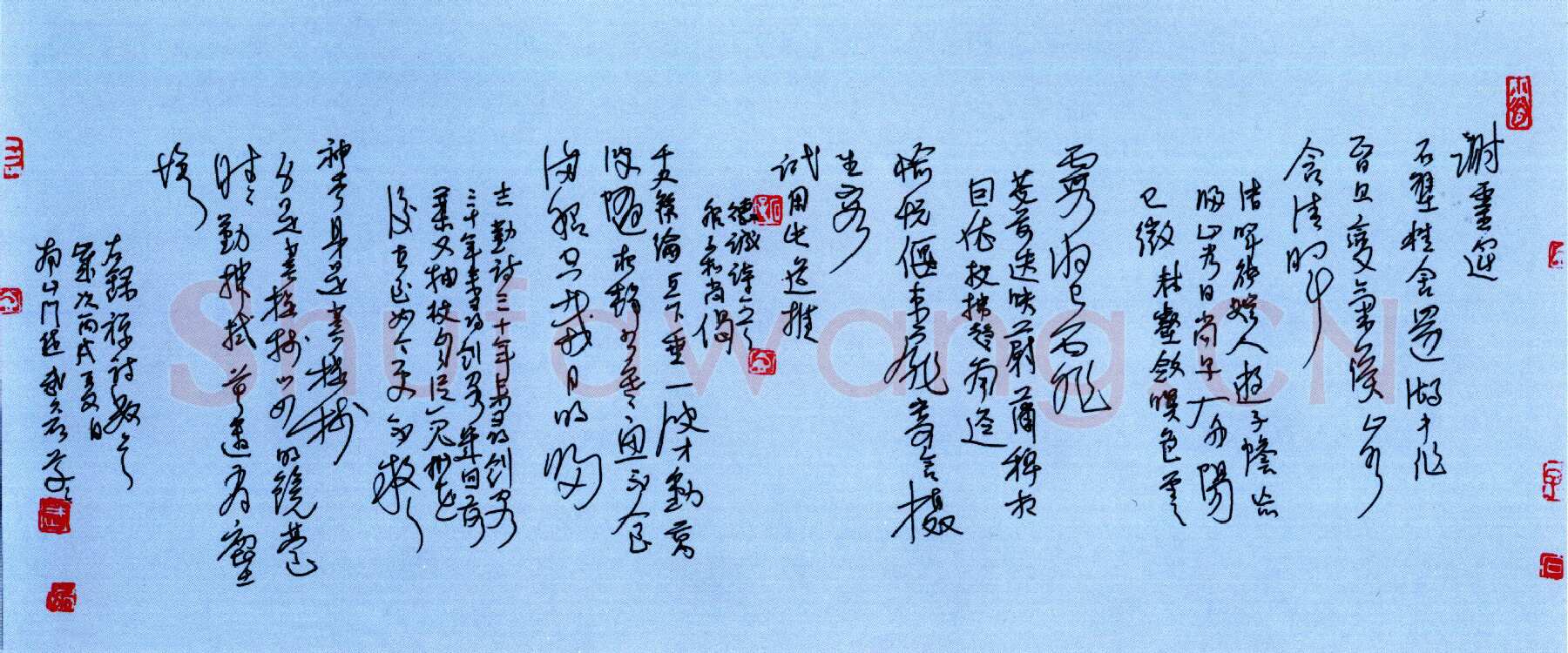 王正良硬笔行书心经 硬笔书法作品欣赏