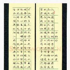 赵晓春 硬笔楷书 杜甫古柏行