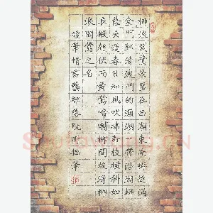 阮昕 硬笔楷书 柳浪闻莺