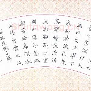 石鎏 硬笔楷书 节录陆机文赋