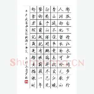 罗扬 硬笔行书 辛弃疾苏轼词