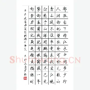 罗扬 硬笔行书 辛弃疾苏轼词