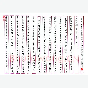 徐忠玖硬笔行书 范仲淹岳阳楼记