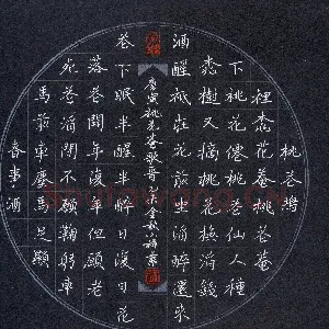 章小祥 硬笔楷书 唐寅桃花庵歌一首