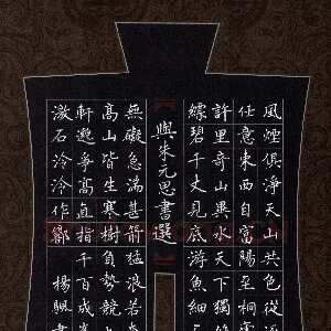 杨帆 硬笔楷书 吴均与朱元思书节选