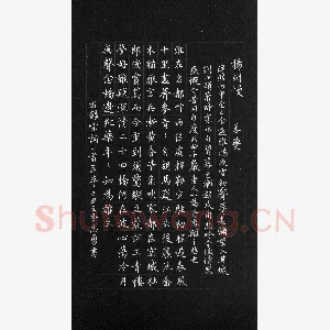 吴志勇 硬笔楷书 宋词一首