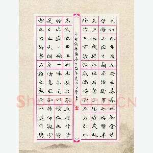 沈永厚 硬笔楷书 节录兰亭序