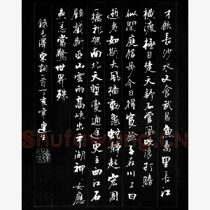 王连生 硬笔行书 毛泽东词一首