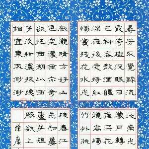 陈广 硬笔隶书 古诗