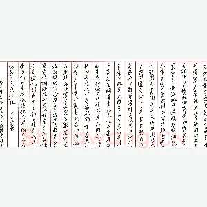 蒋晓煜硬笔节录千字文 硬笔书法作品