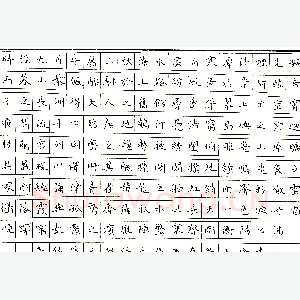 咎玉峰硬笔节录滕王阁序 硬笔书法作品