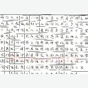 咎玉峰硬笔节录滕王阁序 硬笔书法作品