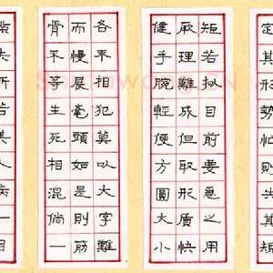 梁桂东 钢笔隶书 书论一则