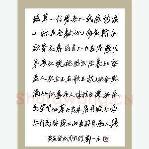郦一平 硬笔行草 黄庭坚水调歌头