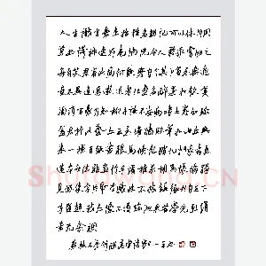 郦一平 硬笔行草 苏轼石苍舒醉墨堂诗