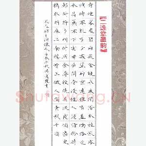 杨宠观 硬笔楷书 晁补之词洞仙歌