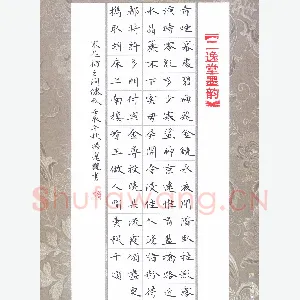 杨宠观 硬笔楷书 晁补之词洞仙歌