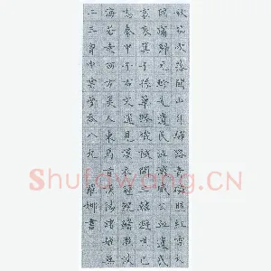 罗娜 硬笔楷书 秋笳吹落关山月