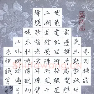 周擎 硬笔楷书 蒋春霖水云楼词