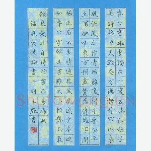 王艳 硬笔楷书 苏东坡论书二则