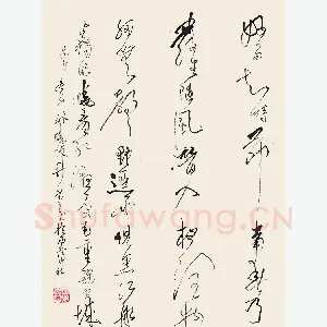 许晓俊 硬笔草书 杜甫诗