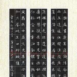 唐东进 硬笔楷书 韦应物诗一首
